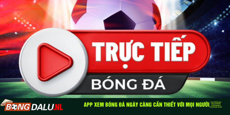 App xem bóng đá ngày càng cần thiết với mọi người