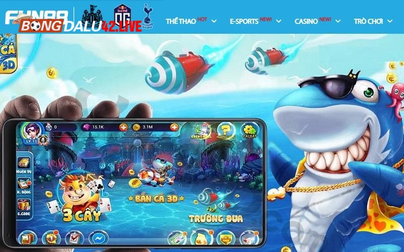 Trải nghiệm săn thưởng cực đỉnh với bắn cá Fun88